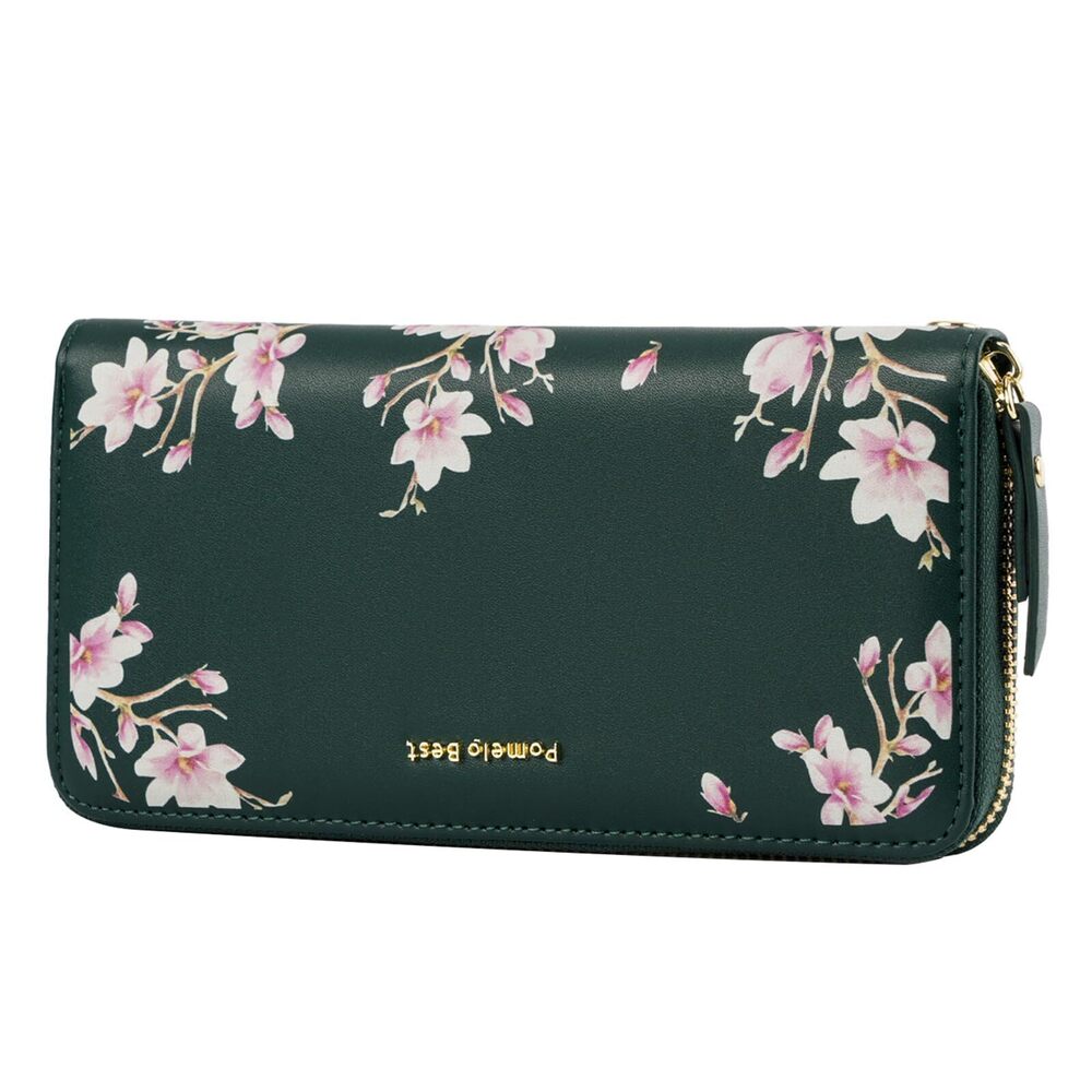 1090 Wallet RFID Blocking Leather Multi Credit Card Large Capacity Wristlet
